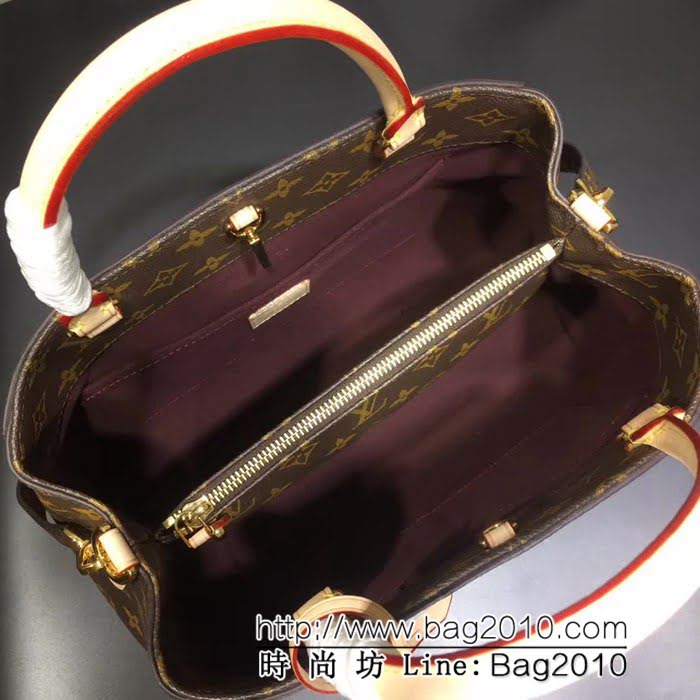 路易威登LV頂級原單 MONTAIGNE蒙田包中號手袋M41056手提肩背包 YDH1133
